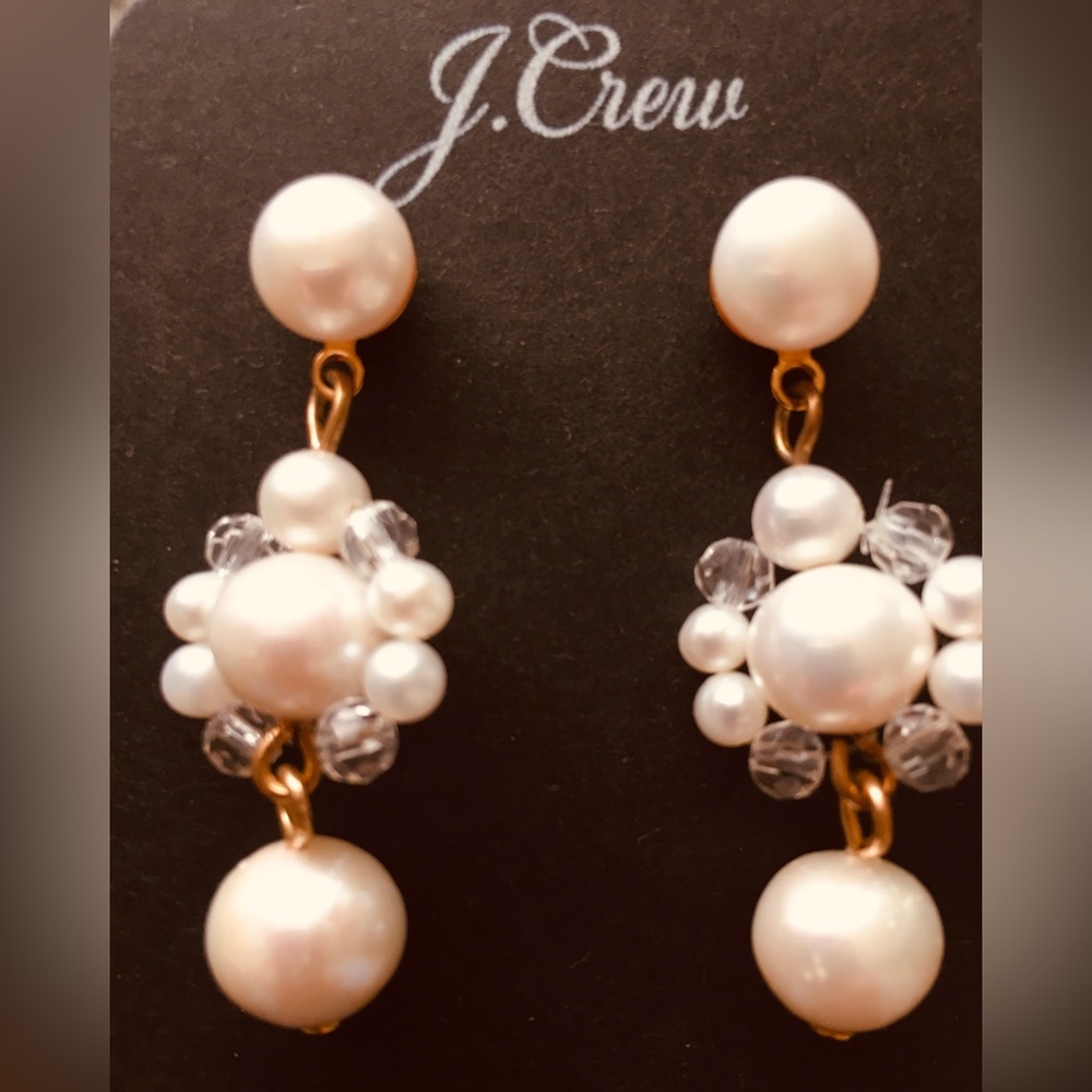 JCREW pearls earrings